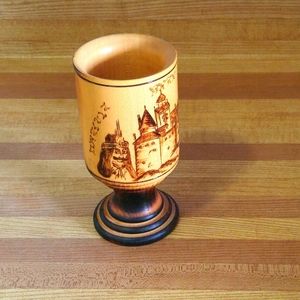 Dracula wood mug